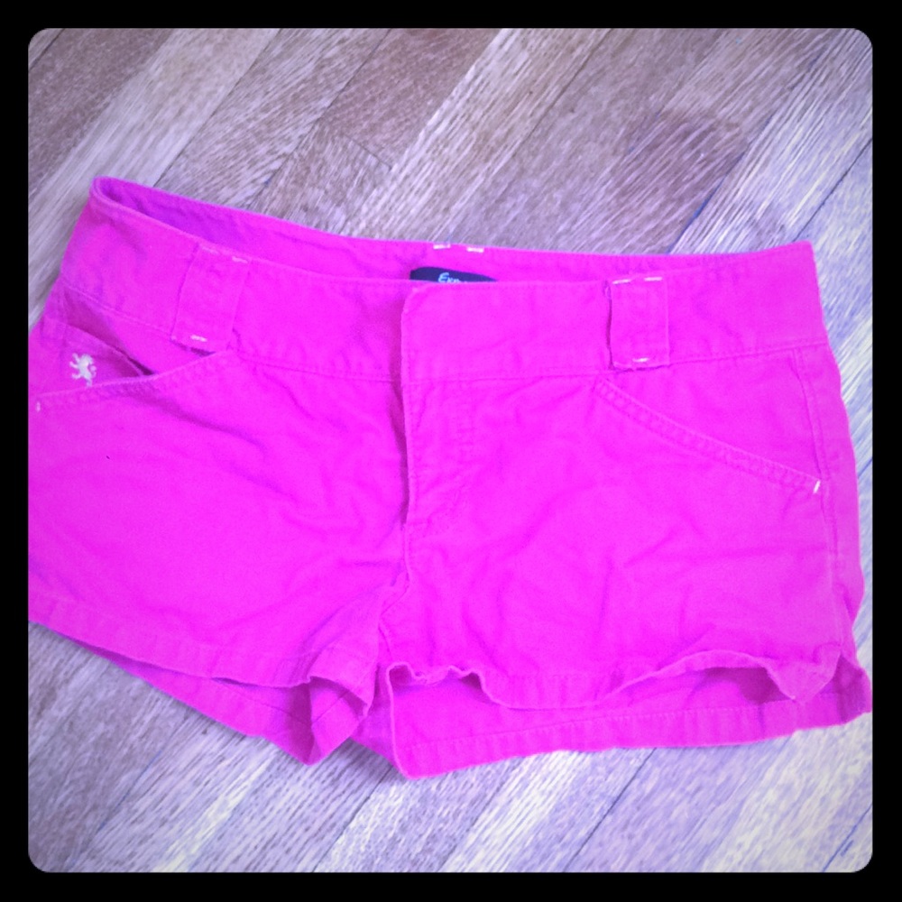 Hot pink Express shorts